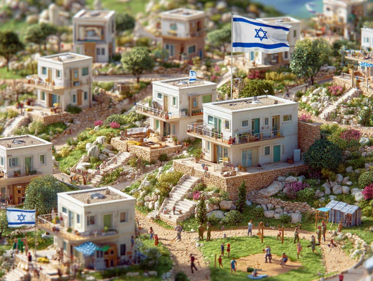שכונת מגורים חדשה בפריפריה שנבנתה עבור משפחות משרתי קבע במסגרת יוזמת רמ"י