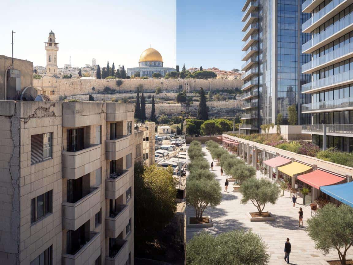 התחדשות עירונית בירושלים – מעבר בין בניינים ישנים לשכונות חדשות עם דירות חדשות ומרחבים ציבוריים