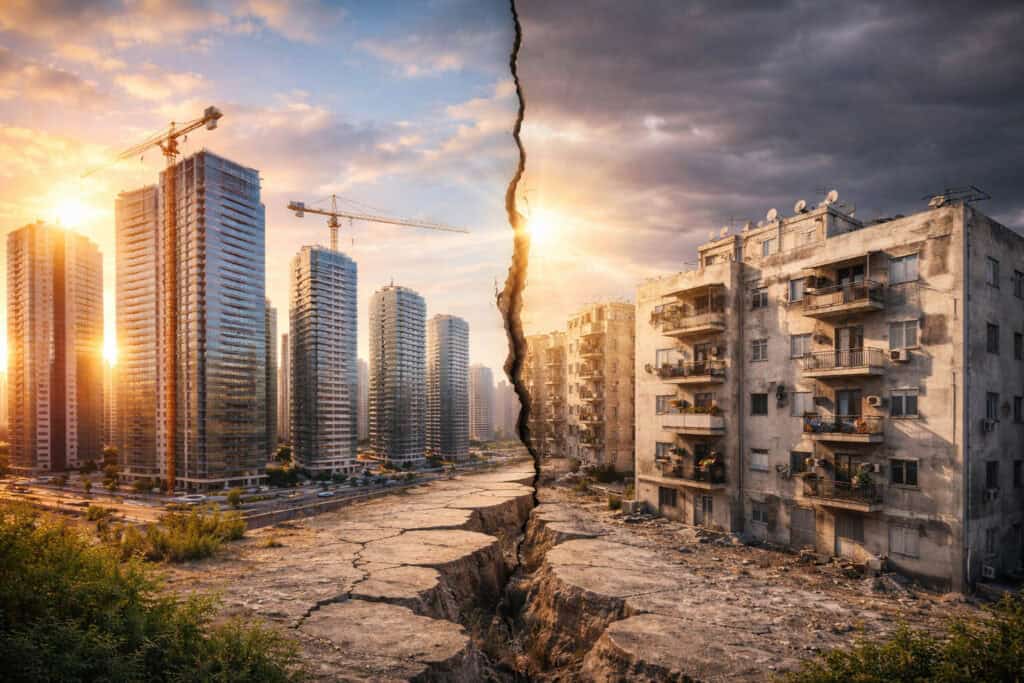 שוק הנדל״ן בישראל 2026 – פערים בין אזורים, ירידות מתונות במחירי דירות והבדלים בין דירות חדשות לישנות לפי נתוני הלמ״ס